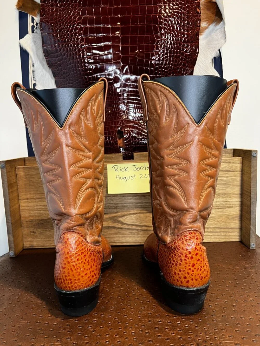 Palomino Peanut Brittle Antelope Cowboy Boots in Men's Size 11D